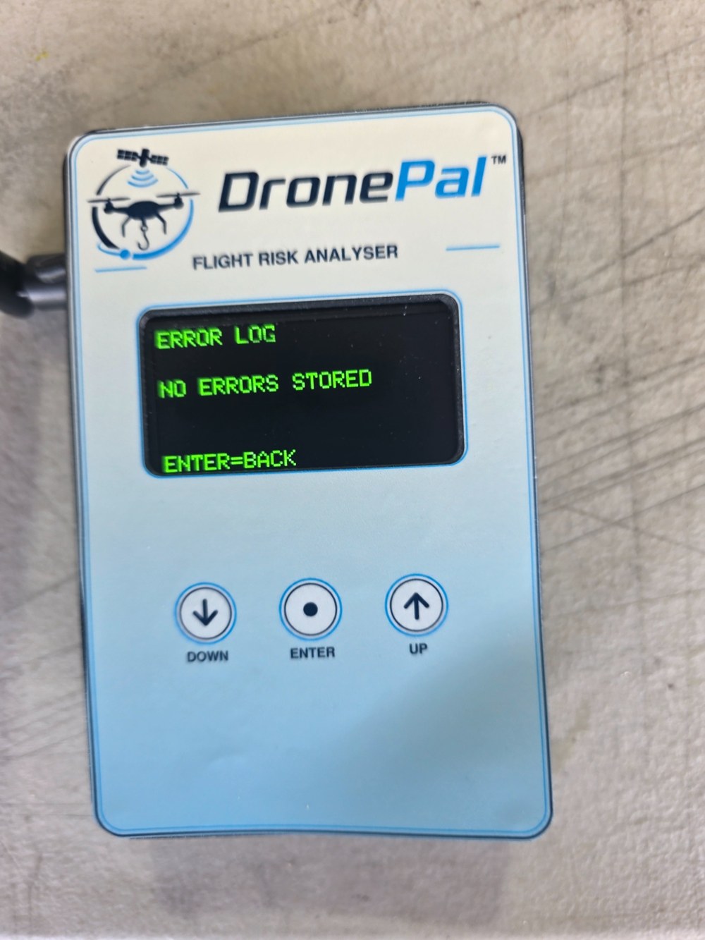 DronePal error log screen